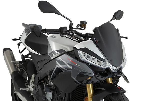 Windschild Puig Sportscheibe 360 x 275 mm mit ABE für Aprilia Tuono V4 1100 Factory, Tuono V4 1100 Bj. 2025 - 2026