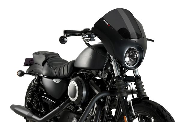 Windschild Puig Dark Night mit ABE für Harley Davidson Sportster 883 Iron XL883N Bj. 2009 - 2022