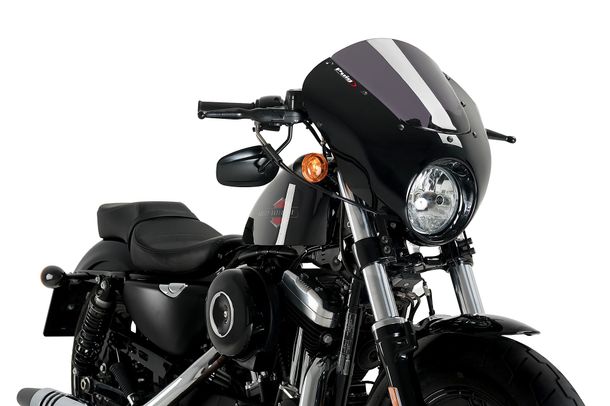 Windschild Puig Dark Night mit ABE für Harley Davidson Sportster FORTY-EIGHT XL1200X Bj. 2015 - 2020