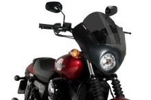 Windscherm Puig Dark Night met ABE voor Harley Davidson Street 750 XG750 bj. 2015 - 2021