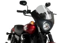 Windscherm Puig Dark Night met ABE voor Harley Davidson Street 750 XG750 bj. 2015 - 2021