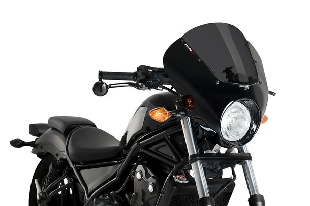 Windschild Puig Dark Night mit ABE für Honda CMX 500 Rebel Bj. 2017 - 2019