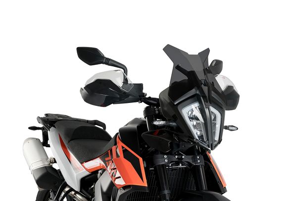 Windschild Puig Sportscheibe 366 x 348 mm mit ABE für KTM 890 Adventure R Rally, 790 Adventure R, 790 Adventure Bj. 2019 - 2025