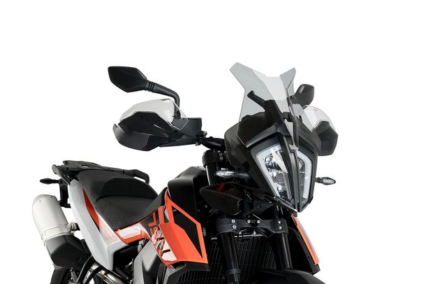 Windschild Puig Sportscheibe 366 x 348 mm mit ABE für KTM 890 Adventure R Rally, 790 Adventure R, 790 Adventure Bj. 2019 - 2025