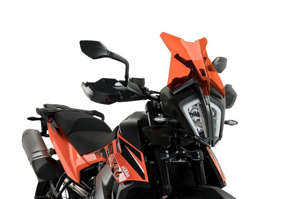 Windschild Puig Sportscheibe 366 x 348 mm mit ABE für KTM 890 Adventure R Rally, 790 Adventure R, 790 Adventure Bj. 2019 - 2025