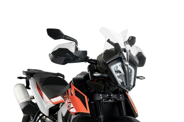 Windschild Puig Sportscheibe 366 x 348 mm mit ABE für KTM 890 Adventure R Rally, 790 Adventure R, 790 Adventure Bj. 2019 - 2025