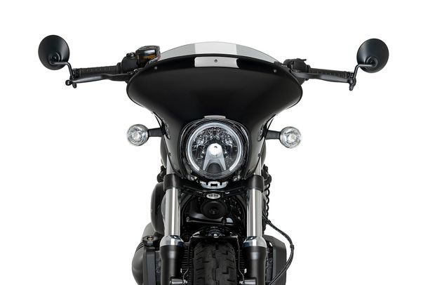 Windschild Puig Batwing SML Sport 365 x 480 mm mit ABE für Harley Davidson Nightster 975 Special Bj. 2023 - 2026