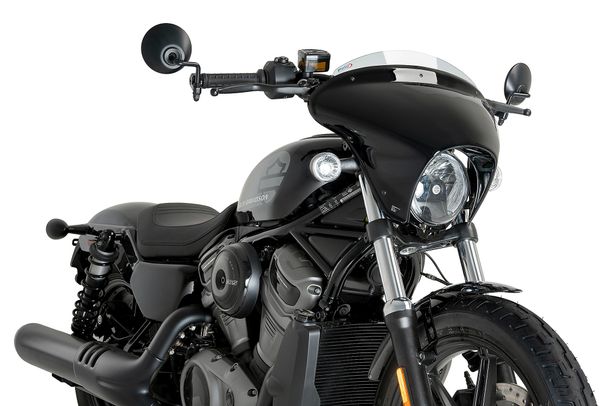 Windschild Puig Batwing SML Sport 365 x 480 mm mit ABE für Harley Davidson Nightster 975 Special Bj. 2023 - 2026