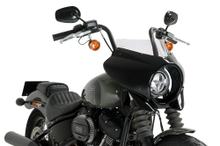 Windschild Puig Mirage mit ABE für Harley Davidson Softail Street BOB Fxbb Bj. 2018 - 2026