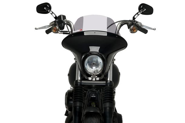 Windschild Puig Batwing SML Touring mit ABE für Harley Davidson Dyna Street BOB FXDB-I (Bj. 2006 - 2017)