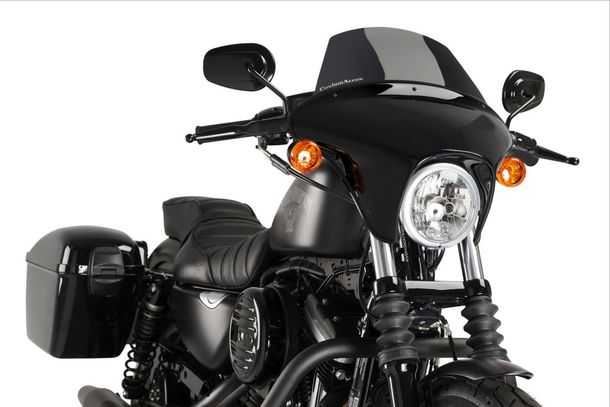 Windschild Puig Batwing SML Touring mit ABE für Harley Davidson Sportster 883 Iron XL883N (Bj. 2009 - 2022)