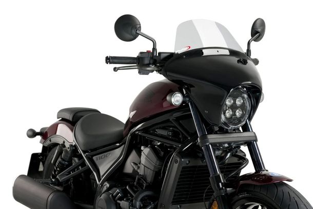 Windschild Puig Batwing SML Touring mit ABE für Honda CMX 1100 Rebel DCT, CMX 1100 Rebel Bj. 2021 - 2026