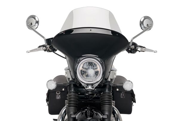 Windschild Puig Batwing SML Touring mit ABE für Triumph Bonneville Speedmaster Bj. 2018 - 2026