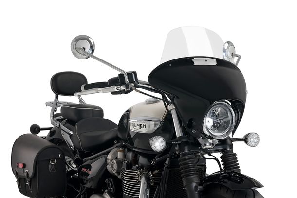 Windschild Puig Batwing SML Touring mit ABE für Triumph Bonneville Speedmaster Bj. 2018 - 2026