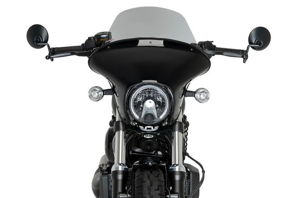 Vindruta Puig Batwing SML Touring 490 x 480 mm med ABE för Harley Davidson Nightster 975 Special årsmodell 2023 - 2026