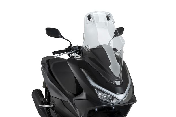 Windschild Puig V-Tech Line Touring-Scheibe mit Visier mit ABE für Honda PCX 125 Bj. 2025