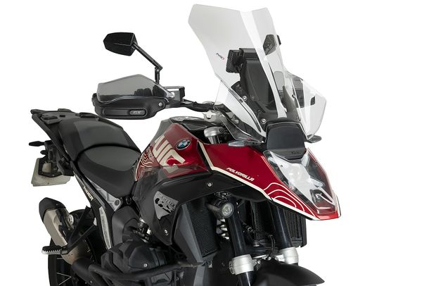 Windschild Puig Touring Plus Premium Scheibe 570 x 515 mm für BMW R1300GS Trophy, R1300GS Triple Black, R1300GS Bj. 2023 - 2026