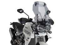 Parabrezza Puig per moto da turismo con visiera 550 x 440 mm, omologato ABE per Triumph Tiger 800 XCX, Tiger 800 XCA, Tiger 800 XR, Tiger 800 XRX Anno di produzione 2018 - 2019