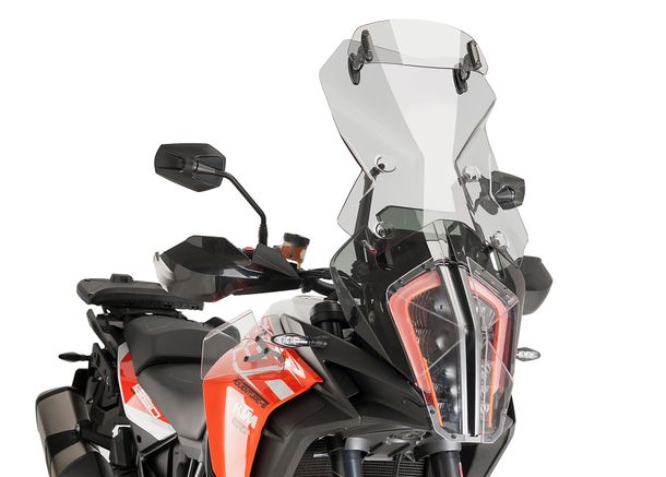 Windschild Puig Touringscheibe mit Visier 490 x 420 mm mit ABE für Ktm 1290 Super Adventure R, 1290 Super Adventure S (Bj. 2017 - 2020)