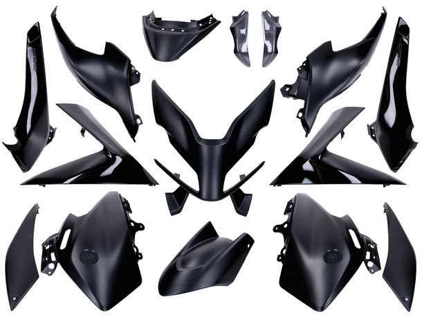Verkleidungskit Naraku schwarz matt 15-teilig für Yamaha T-Max 560 2022-2024
