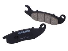Plaquettes de frein Naraku organiques pour Vespa GTS 23-, Piaggio Medley, Liberty, Aprilia SR COMPACT GT