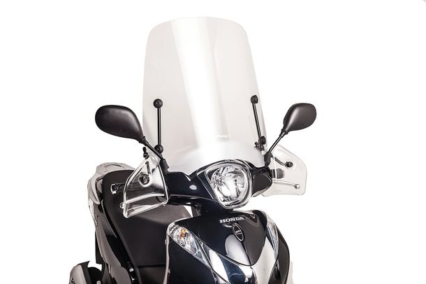 Windschild Puig Handprotektoren für T.X. und T.S. für SYM Symphony SR 50, Honda Passion 125i PES125, Piaggio Liberty 50, Aprilia Sportcity Cube 125, Kymco Agility 50 City 4T, Keeway, Peugeot V-CLIC 50