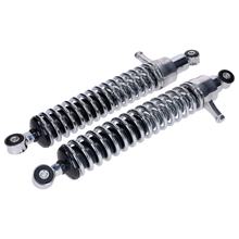 Stoßdämpfer Satz Schmitt 380mm verstellbar chrom für Simson S51, S70, S53, S83