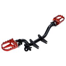 Suporte de pedaleiras Schmitt pedaleiras dobráveis vermelho para Simson S50, S51, S53, S70, S83