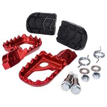 Set pedane CNC rosse 16x24x3mm per Beta RR50 Enduro