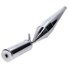 Escape cromado 750mm 28mm para Simson Schwalbe KR 51, S 50, 70, SR 80, Zündapp, Kreidler, Hercules, Puch, DKW, KTM, Rixe
