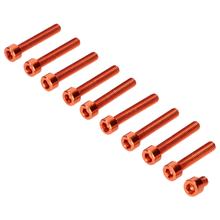 Jeu de vis de couvercle de moteur Schmitt orange pour Simson S50, S51, S70, S53, S83 Enduro