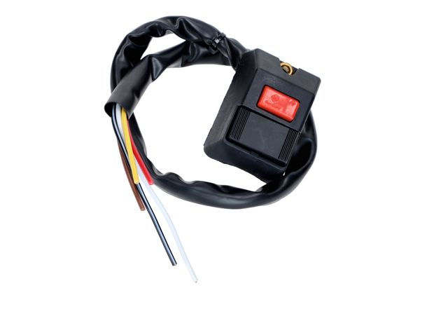 Schalter Abblend-/Fernlicht Hupe schwarz für Magura-Armatur links für Zündapp, Hercules, Kreidler, Sachs, Puch,  KTM, Rixe, DKW