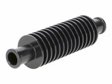 Durchlaufkühler / Minikühler Aluminium schwarz rund (133mm) 17mm Schlauchanschluss