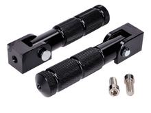 Fußrasten Satz Sozius CNC schwarz für Beta RR 50, RR 125 2021