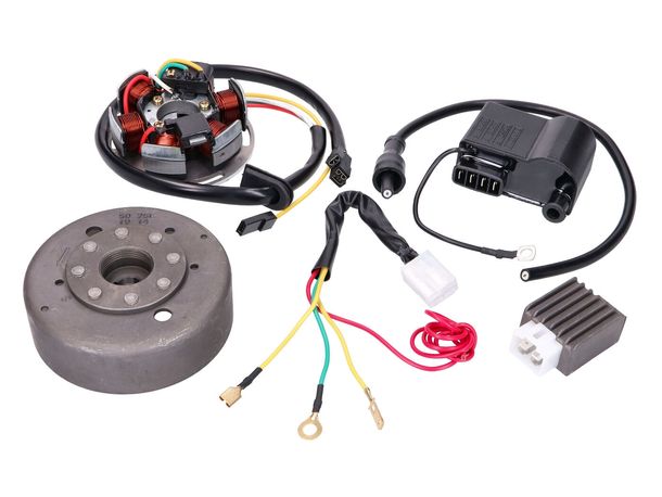 Lichtmaschine / Zündung Umrüstkit 12V für Kreidler Florett RS (K54), Sachs, Zündapp KS, GTS 50 (517 529 515) Mofa/ Mokick