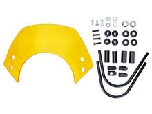 Parabrezza corto giallo sfumato con supporto per Vespa GT, GTS