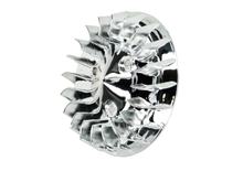 Lüfterrad Chrom für Minarelli liegend, Keeway, CPI, 1E40QMB