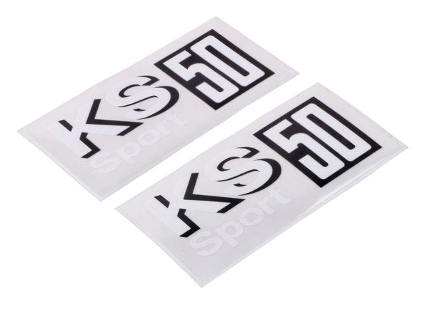 Aufkleber Satz KS 50 90x40mm für Zündapp KS 50 Sport Typ 517, 530
