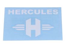 Adesivo scritta decorazione telaio bianca per Hercules Prima M, Optima, P, MF, HR