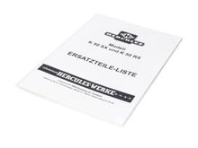 Lista de repuestos catálogo de piezas del chasis para ciclomotor Hercules K 50 SX RX