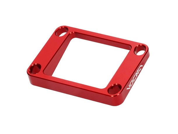 Spacer / Distanzplatte Membranblock Voca CNC 5° 5mm rot für Derbi AM6 50