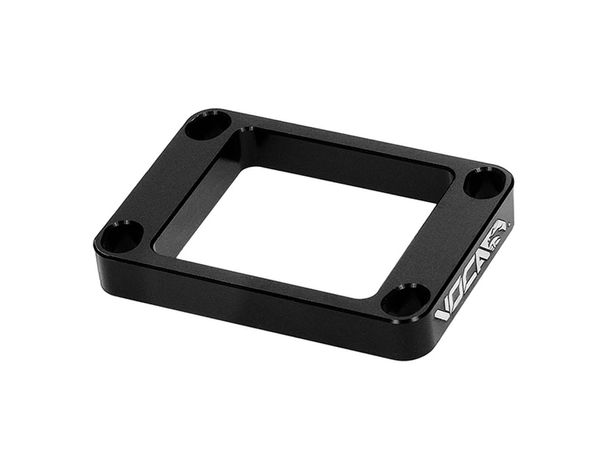 Spacer / Distanzplatte Membranblock Voca CNC 10mm schwarz für Derbi AM6 50
