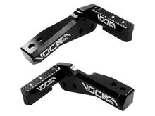 Pedane Voca Racing in alluminio CNC nero per Pitbike YCF Minimotard Pitbikes come ZS 155, Daytona 190, ZS 190, YX 160, SM 90