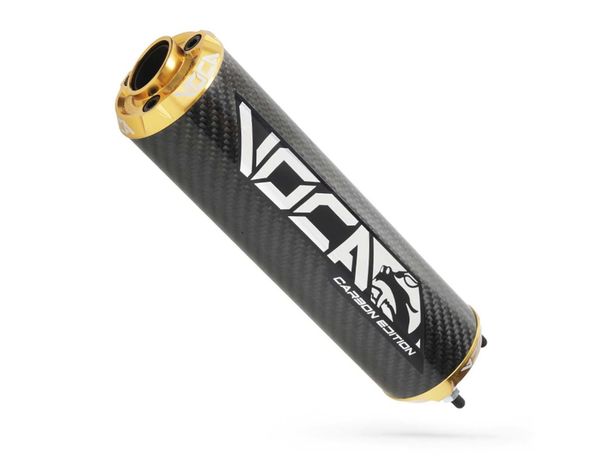 Endschalldämpfer VOCA Carbon - CNC Endkappe gold