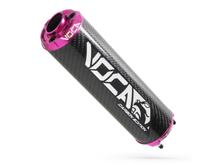 Silenciador final VOCA Carbon - tampa final CNC rosa