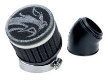 Luftfilter VOCA Race 48mm schwarz, weiß für PWK, Flachschieber-Vergaser