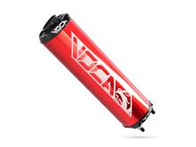 Endschalldämpfer VOCA Alu rot - CNC Endkappe schwarz