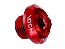 Vite di riempimento olio Voca Racing M14x1,5 rossa per Minarelli orizzontale
