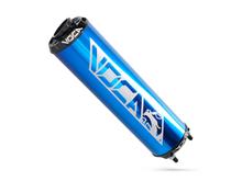 Einddemper VOCA Alu blauw - CNC eindkap zwart