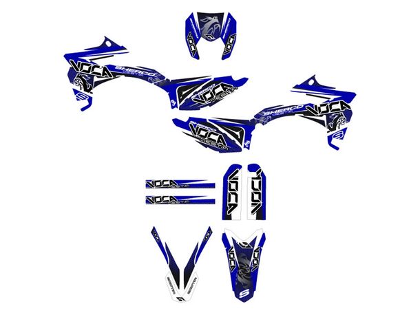 Dekor / Sticker Kit Voca Bestia blau für Sherco 50